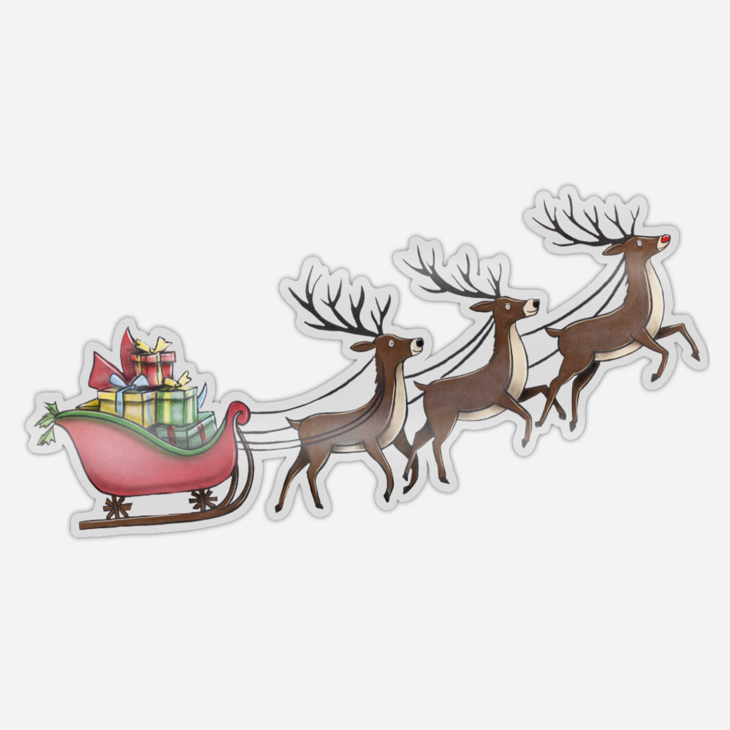 Reindeers Festive Window Sticker