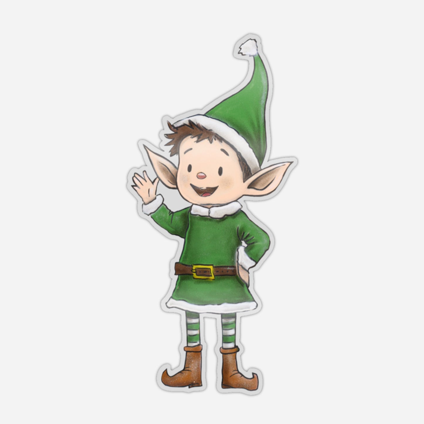 Elf Festive Window Sticker