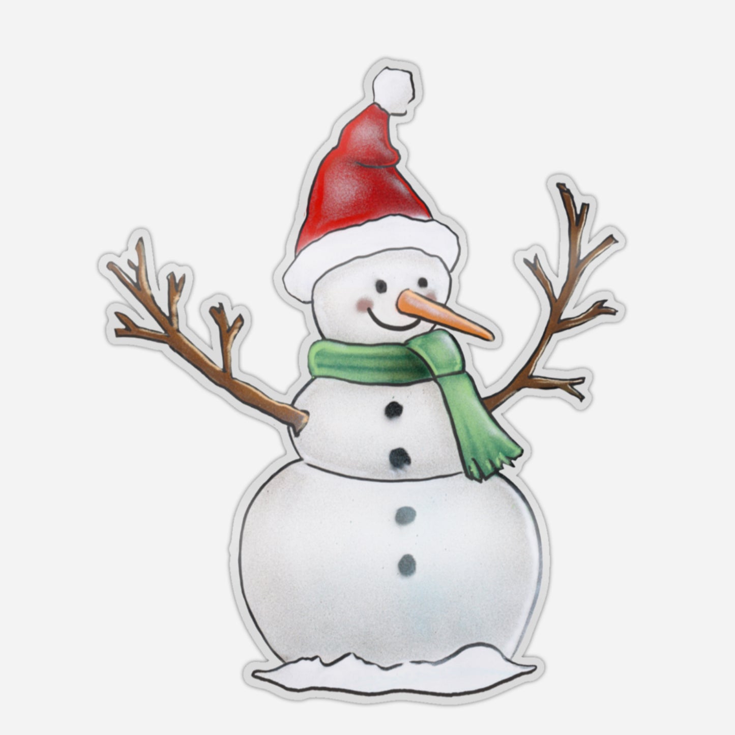 Snowman Festive Window Sticker