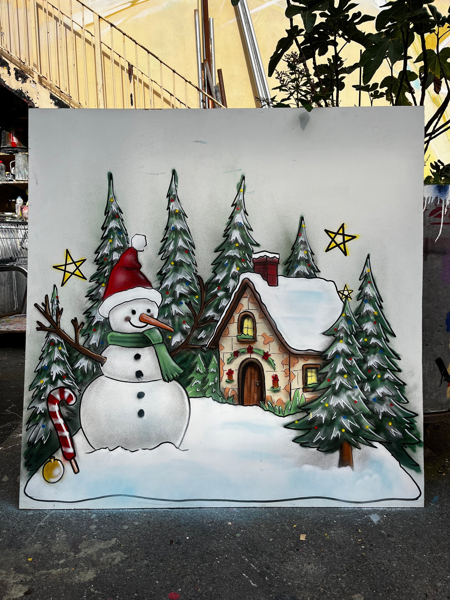 Snowman Festive Window Sticker