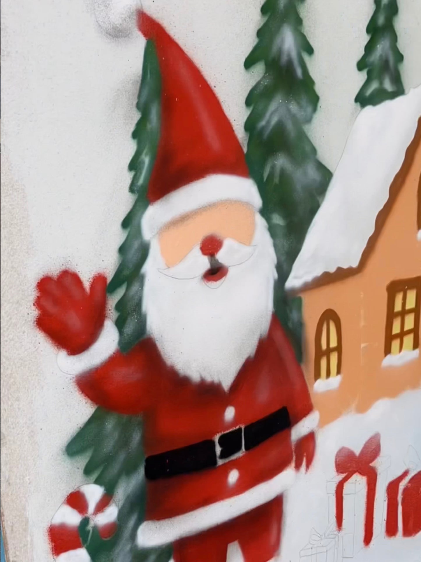 Santa Festive Window Sticker