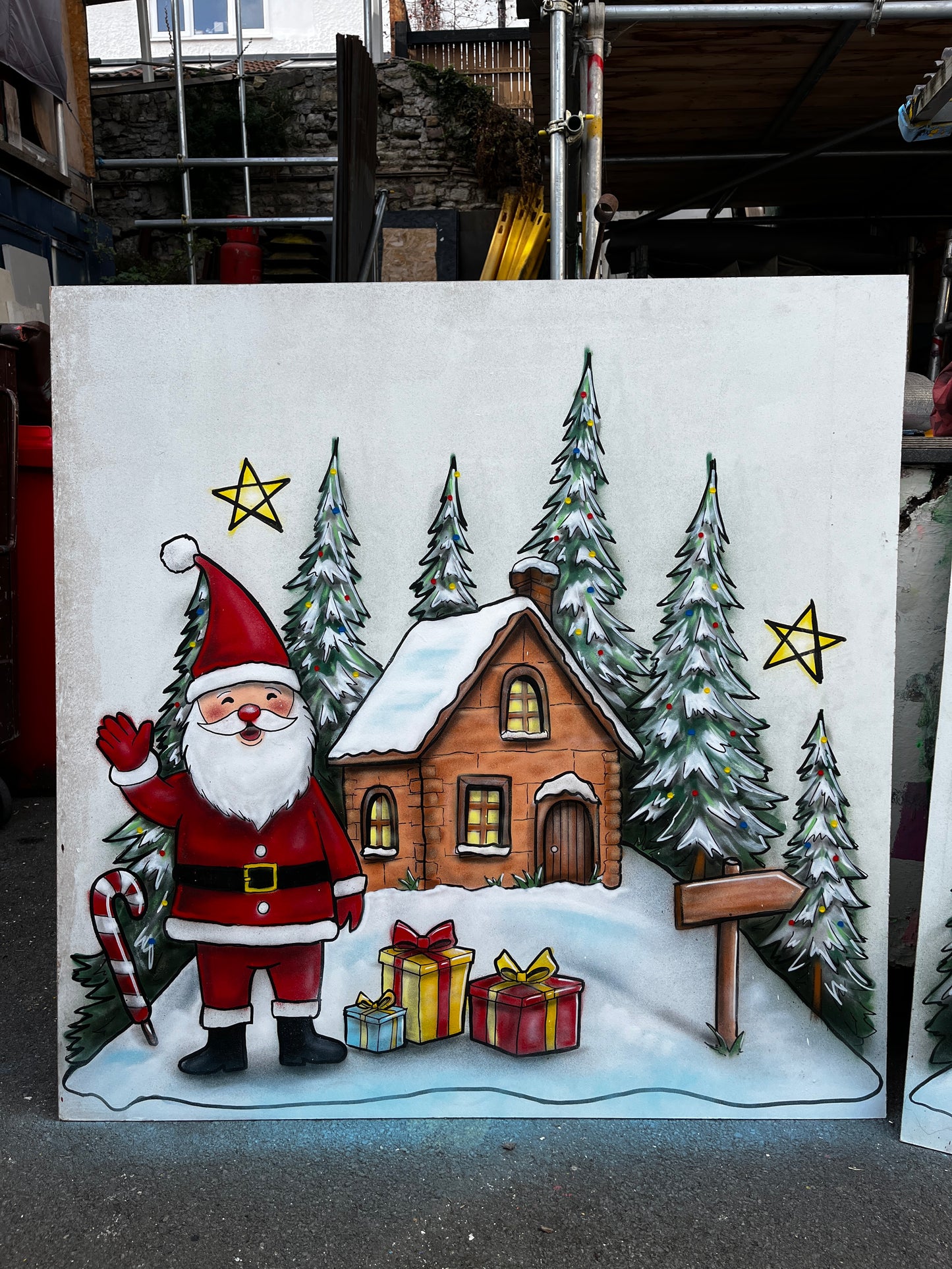 Santa Festive Window Sticker